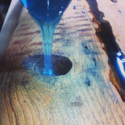 coloured epoxy sofa table - Products