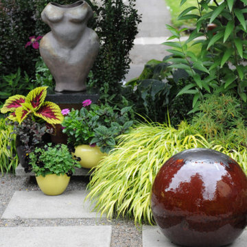 Dancing Ladies Art Glass Garden