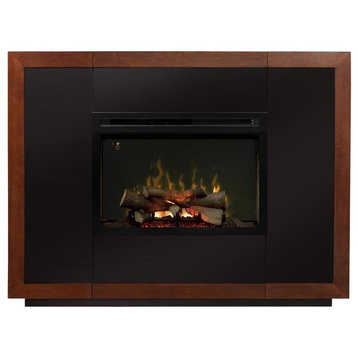 Colton Rectangular TV Stand with Crystal Fireplace for TV's up to 55 in...