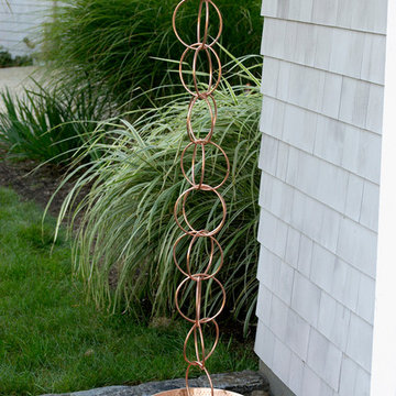 Double Link Rain Chain - Polished Copper by Good Directions
