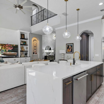Sparkling White Kitchen and Bathroom Remodel in Windermere