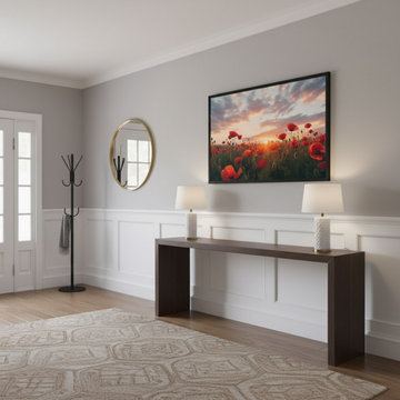 A Field of Memories Photorealistic Digital Artwork Transitional Wall Art