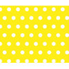 SheetWorld Fitted Basket Sheet - Polka Dots Yellow - Made in USA