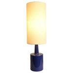 Urbanest - Magia Table Lamp, Royal Blue - This designer lamp has a glazed ceramic base and is fitted for an Uno lampshade.
