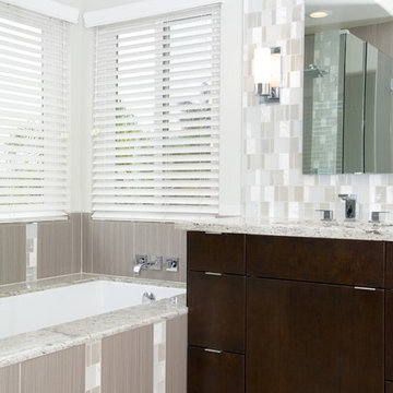Rancho Bernardo Modern Grey Bathroom Full Design and Renovation