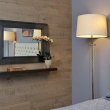 reclaimed wood wall application