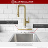 STYLISH Kitchen Sink Faucet Hole Cover Deck Plate in Brushed Gold
