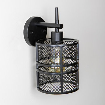 Rixon Mesh Shade 1-Light Wall Sconce