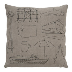 k studio - Seattle Pillow - Decorative Pillows