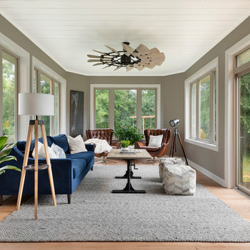 Modern lower level and addition