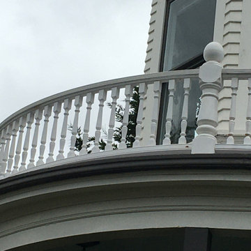 Historic Seattle home radious balustrade replication