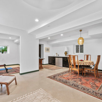 Custom Basement Remodel with New Bathroom