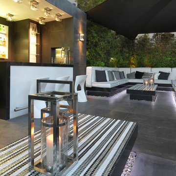 Interior marble coverings for living rooms | Penthouse by FNA & Partners