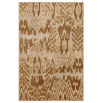 Chandra - Rupec Contemporary Area Rug, Beige and Brown, 9'x13' - Update the look of your living room, bedroom or entryway with the Rupec Contemporary Area Rug from Chandra. Hand-tufted by skilled artisans and imported from India, this rug features authentic craftsmanship and a beautiful construction with a cotton backing. The rug has a 0.75" pile height and is sure to make an alluring statement in your home.