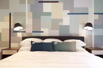 Inspiration for a mid-sized contemporary bedroom remodel in Boston