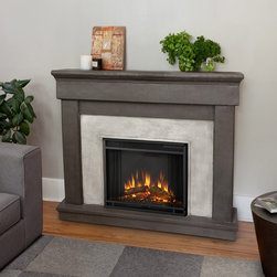Real Flame Cascade Electric Fireplace - Indoor Fireplaces