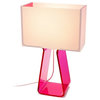 Tubetop 14" Table Lamp, Hot Pink