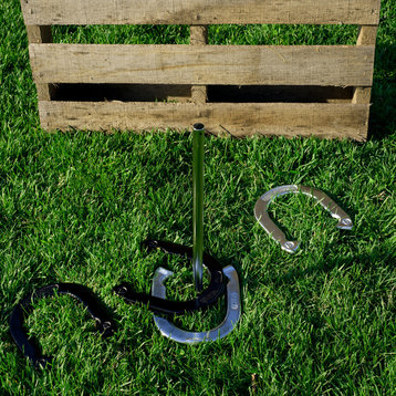 Heavy Duty Professional Horseshoe Set with Carrying Case by Trademark Games