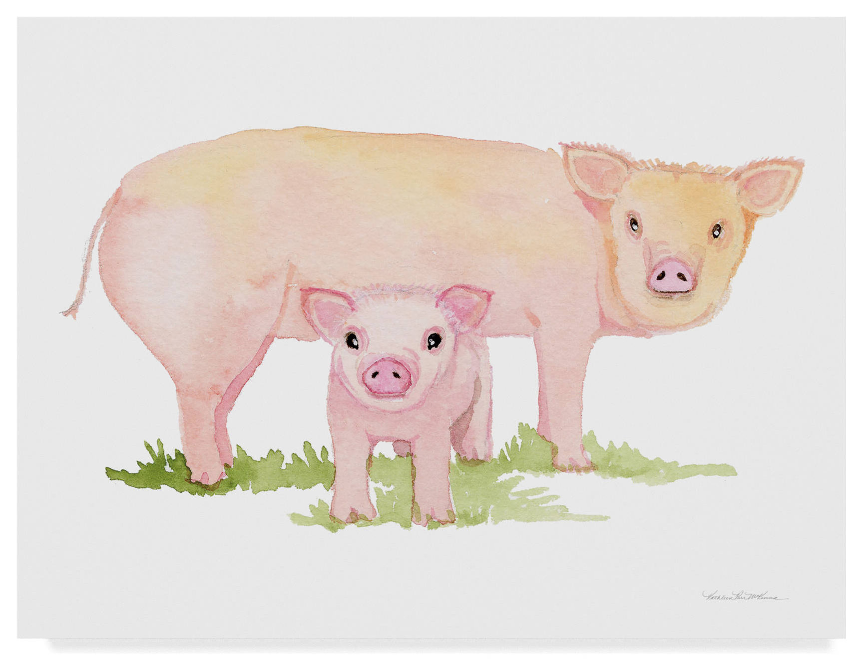Kathleen Parr Mckenna 'Life On The Farm Animal Element IV' Canvas Art ...
