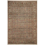 Bareens Designer Rugs - Pak Persian Brittney Taupe/Pink Wool Rug - 9'2'' x 12'7'' - Designed with mesmerizing intricacy and gorgeous color palette, this hand-knotted masterpiece demonstrates the beauty and electrifying thrill of Pak Persian art. These meticulously hand-knotted Pak-Persian rug is made with pure wool and features breathtaking traditional, transitional, and tribal designs in bold luxurious color pallets. Known for their intricate designs these rugs are a reproduction of Persian rugs, made in Pakistan with unique Mughal designs. Made by master weavers using the same Persian texture, design and dying technique, we wanted to produce the most significant manifestation of Persian art, life, and culture. This rug is most famous for its exceptional quality, incredible designs, patterns, and vibrant rich color. Pak-Persian rugs made with Persian weave with high knot counts, which enables the high intricacy and detail found in the patterns are also referred to as "State of art", each color adds a rich beautiful detail in the artwork of this rug. The design, color, and beautiful chromatic composition with a vibrant sheen with intricate designs, exude beauty, elegance, and quality make this rug a masterpiece of its own.
