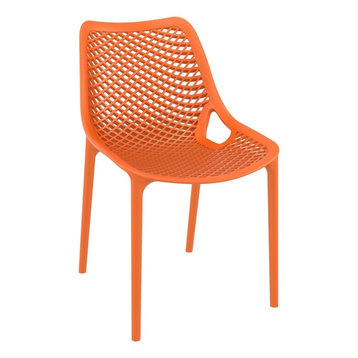 Compamia Air Dining Side Chair, Set of 2, Orange
