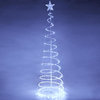 6 Ft Led Spiral Tree Light In/Outdoor Store Cafe Bar xmas Decor Battery Powered
