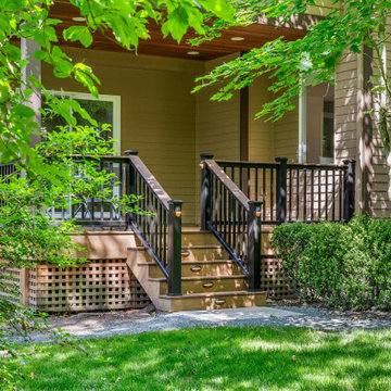 Woodinville/Redmond Deck, Pergola, Side Deck and Hardscaping