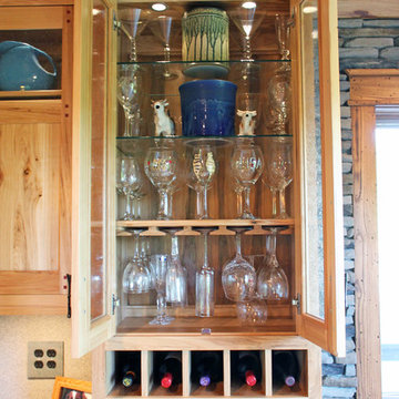 Custom Rustic Knotty Hickory Kitchen