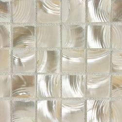 White Iridescent Shell Mosaic - Wall And Floor Tile