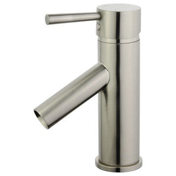 Malaga Single Handle Bathroom Vanity Faucet, Polished Chrome, Brushed Nickel