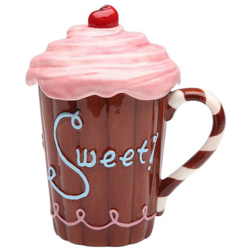 Life Is Sweet Pink Cover Mug
