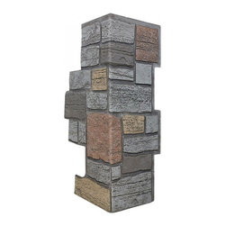 154-OXFORD COBBLE STONE CORNER 11" W (EACH SIDE) &times; 30 &frac12;"H &times; 1"D - Wall Panels