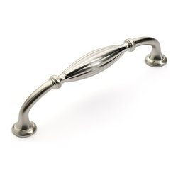 Dynasty Hardware - Super Saver P-8718 Fluted Cabinet Pull, Satin Nickel - Cabinet And Drawer Handle Pulls
