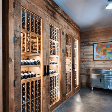 Sauvie Island Custom Wine Cellar Garage Conversion