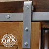 Premium J-Strap Barn Door Hardware Set, Copper Vein