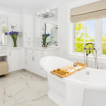 Fox Traditional Master Bathroom with Custom Vanity