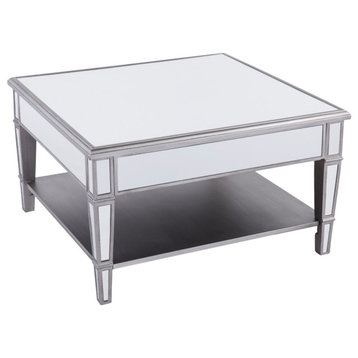 Dahlia Square Mirrored Cocktail Table