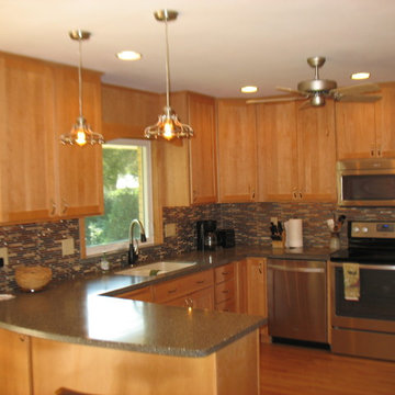 Modern Kitchen Remodel Done in Maple