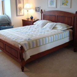 Custom Cherry Four Post Bed - Beds