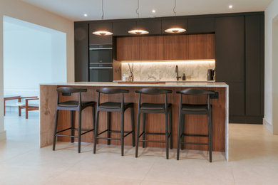 Matt Black & Walnut