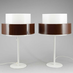 Pair of Swedish Vintage Luxus Acrylic Table Lamps - Products