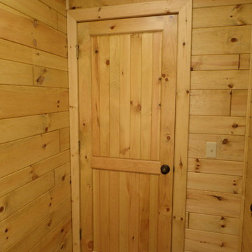 Doors made with our knotty pine paneling