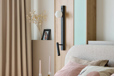 Bedroom - industrial bedroom idea in Other