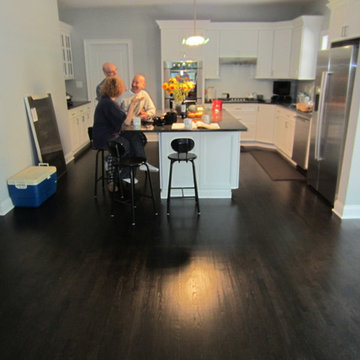 East Hampton new construction - Red Oak stained Ebony