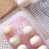 Set of 2 Egg Holder Egg Container With Lid 10 Grid Each Eggs Box Plastic,A