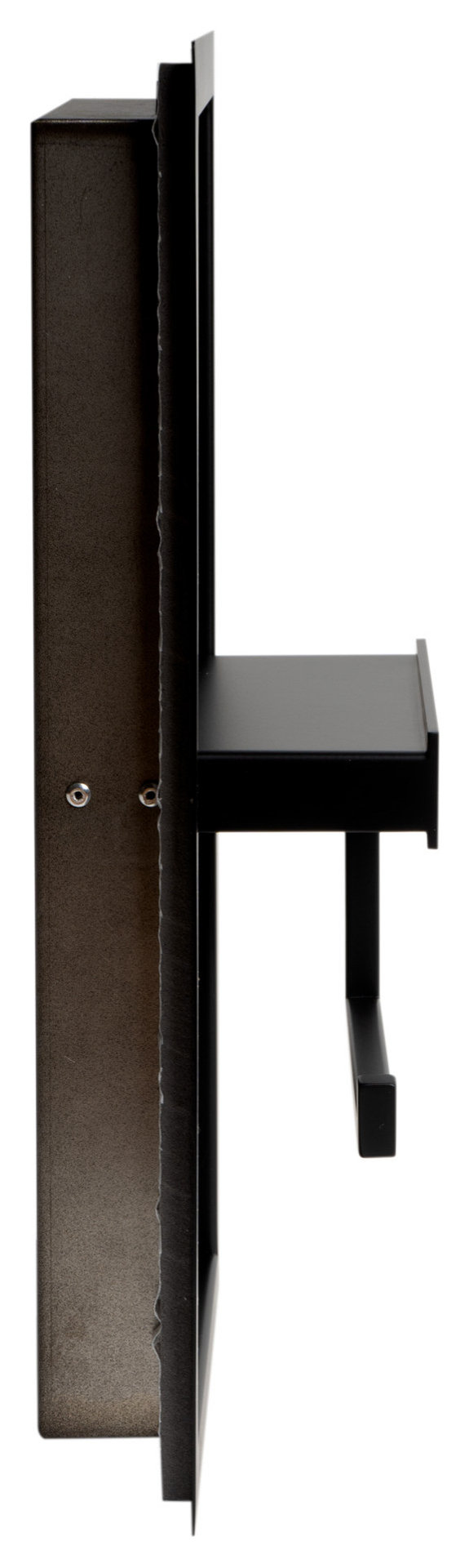 ALFI brand ABTPNC88-BLA Black Matte Stainless Steel Recessed Toilet ...