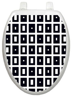 White Toilet Black Lid Trending In A Bathroom Near You White Toilet Black Lid Trending In A