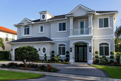 Inspiration for a contemporary home design remodel in Miami