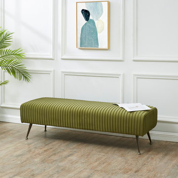 Safavieh Couture Salome Velvet Bench
