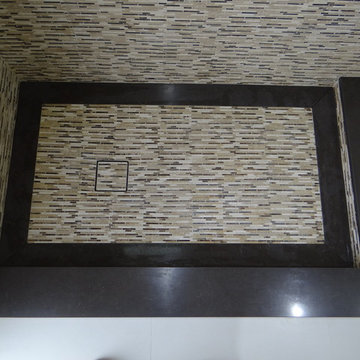 Modern Bathrooms, frameless glass shower door etc